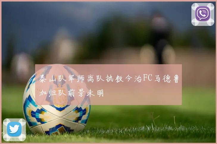 泰山队军师离队执教今治FC马德鲁加归队前景未明